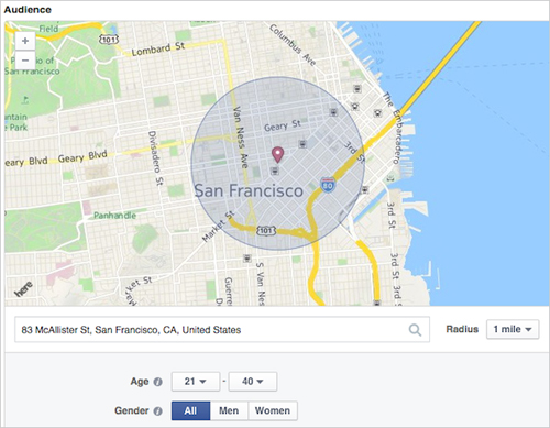 Facebook、位置情報を使った新広告サービス「Local Awareness Ad」提供開始