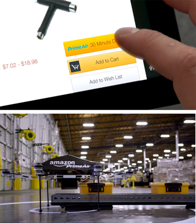 注文してから30分以内に商品を届けるためのシステム「Prime Air」