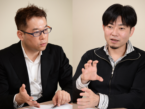キリン株式会社 CSV本部 デジタルマーケティング室 デジタルマーケティング担当 主査 上代晃久氏(写真左)ヤフー株式会社 マーケティング&コミュニケーション本部 本部長 友澤大輔氏(写真右)