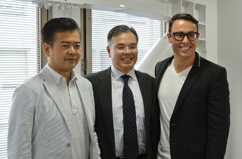 (左から)インタビューに同席した高広伯彦氏、庭山一郎氏、Ryan Bonnici氏