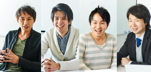 写真左から株式会社リクルートジョブズIT戦略室デジタルマーケティング部マーケティンググループグループマネージャー金井 統氏、同グループ伊神 巨樹氏、市川 泰宏氏、Twitter Japan株式会社ストラテジックアカウントセールスアカウントエグゼクティブ西原 裕識氏