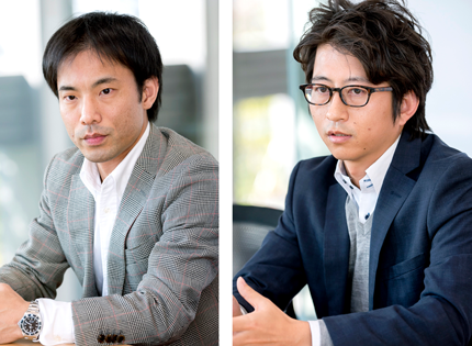 左:楽天銀行株式会社 個人営業本部 個人営業推進部 部長 黒川智玄氏、右:楽天リサーチ株式会社 第一事業部 部長 兼 営業企画部 プロダクトマネジメントチーム チームリーダー 中村俊也氏