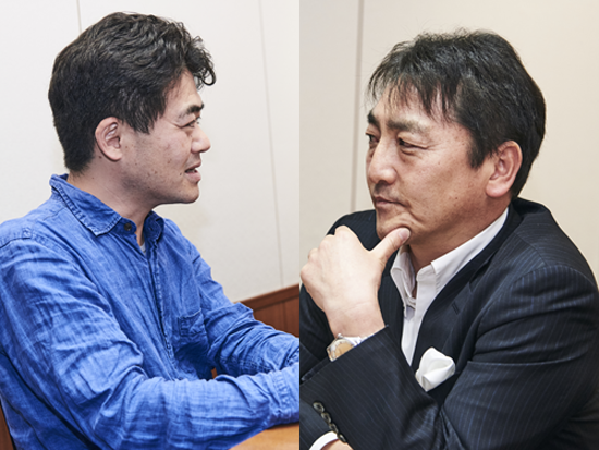 TubeMogul 代表取締役社長 近藤弘忠氏(写真右)zonari 代表執行役社長/電通デジタル 客員エグゼクティブコンサルタント 有園雄一氏(写真左)