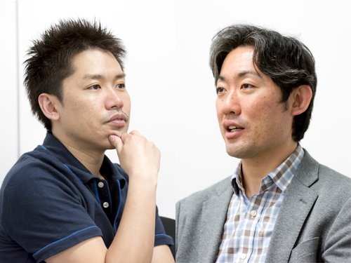 Supership 広告事業本部 CMO 中村大亮氏(写真右)同 事業本部長 宮本 裕樹氏(写真左)