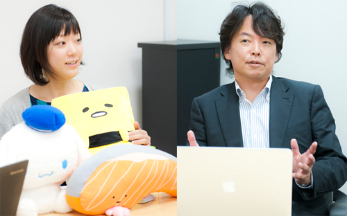 株式会社サンリオ 執行役員 キャラクタークリエイション室長 奥村心雪氏、同社メディア部ジェネラルマネージャー 田口歩氏