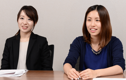 お話を伺った株式会社西広ソリューションプランニング局プランニング部マーケティンググループ一ノ瀬萌氏(左)、株式会社PR TIMESマーケティング本部マネージャー千田里美氏(右)