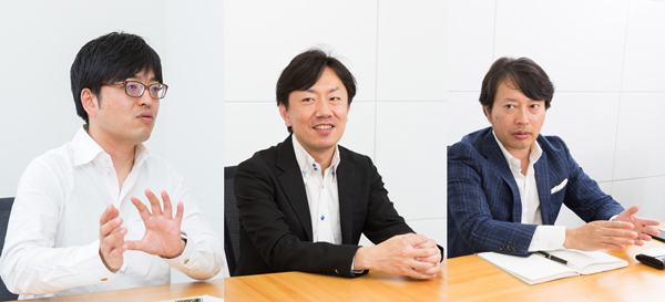 アサヒビール株式会社 経営企画本部 デジタル戦略部 担当副部長 馬場 崇暢氏(写真左)、株式会社講談社 第一事業局 局次長 兼 ライツ・メディアビジネス局 局次長 長崎 亘宏氏