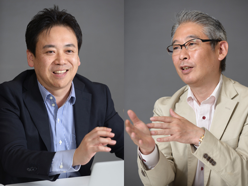 左から、富士フイルム株式会社 e戦略推進室 マネージャー 一色昭典氏日本郵便株式会社 郵便・物流商品サービス企画部担当部長 鈴木睦夫氏