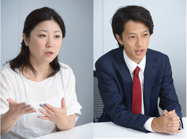 (左):株式会社オプト LINE戦略部 部長 馬場 葉彩氏(右):株式会社オプト LINE戦略部 小田切 優太氏