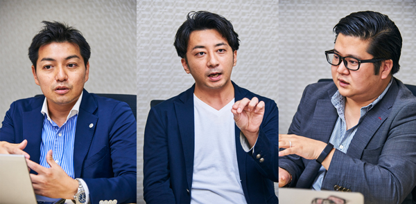 ネスレ日本 村岡慎太郎氏(写真左)電通デジタル 富田匠氏(写真中央)インテグラル・アド・サイエンス・ジャパン 山口武氏(写真右)