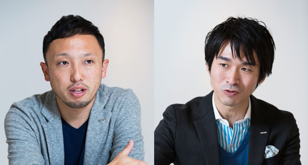 (左)GMO NIKKO株式会社 メディアマーケティング本部 本部長 佐々木要氏(右)GMO NIKKO株式会社 広告事業本部 パートナーソリューション部 エグゼクティブマネージャー 萩坂拓也氏