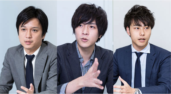 (左)株式会社オプト ソーシャルAD戦略2部 部長 兼 ビジネスデベロップメント部 竹内大氏(中央)株式会社オプト ソーシャルAD戦略2部 野嶋友博氏(右)株式会社オプト ソーシャルAD戦略2部 塩田和磨氏
