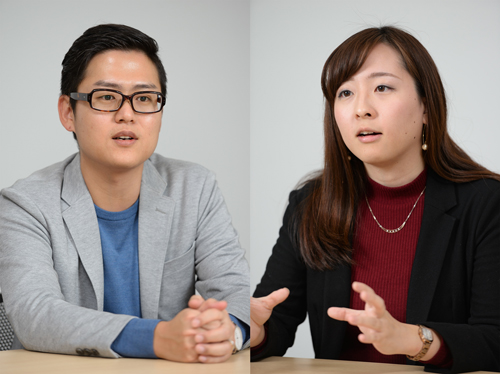 電通テック デジタル・マーケティングセンター ソリューションデザイン&ディベロップメント部 デジタルマーケター/上級ウェブ解析士 高橋潤平氏(写真左)高橋遼氏(写真右)