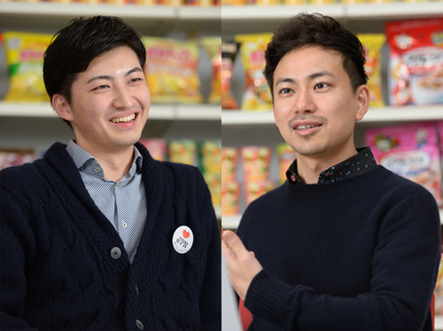カルビー 小代剛氏(写真左)Blabo 坂田直樹氏(写真右)