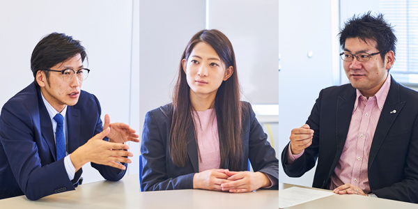左から三井不動産株式会社 商業施設本部 &mall事業室 主事 黒岩哲也氏、ZETA株式会社 エンタープライズ事業部 中川茜氏、ZETA株式会社 執行役員 エンタープライズ事業部 副部長 出張純也氏