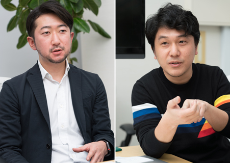 写真右:株式会社サイバーエージェント 宣伝本部 メディア戦略室 古田新氏、写真左:Twitter Japan株式会社 クライアントアカウントマネージャー 髙井陽介氏