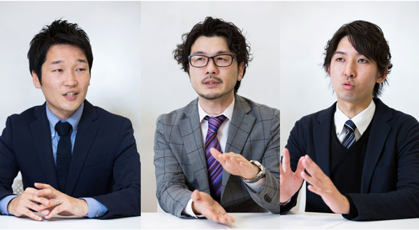 (左)ヤフー株式会社 北川祥三氏(中央)トランスコスモス株式会社 磯島大舗氏(右)トランスコスモス株式会社 小椋弘貴氏