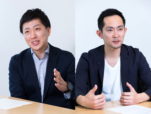 (左)サムスン電子ジャパン株式会社 Marketing Group Assistant Manager 萩原泰邦氏(右)フェイスブックジャパン株式会社 クライアントパートナーマネージャー 鈴木直人氏