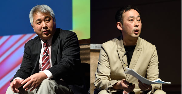 (左)株式会社ドミノ・ピザ ジャパン 執行役員 チーフマーケティングオフィサー 富永朋信氏(右)アドビ システムズ株式会社 アドビ カスタマーソリューションズ統合本部 プロフェッショナルサービス事業本部 STAACコンサルティング部 部長 櫻井秀一氏