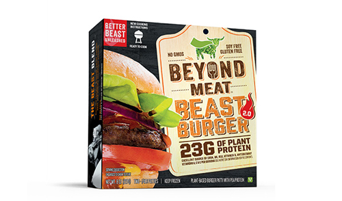 代用肉のハンバーガー(Beyond MeatのWebサイトより)http://beyondmeat.com/products/view/the-beast-burger