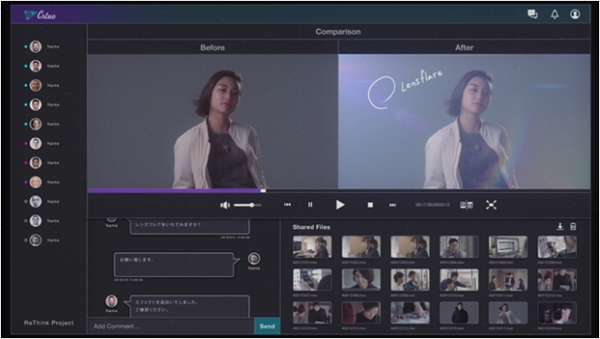 「Crluo」動画制作画面イメージ