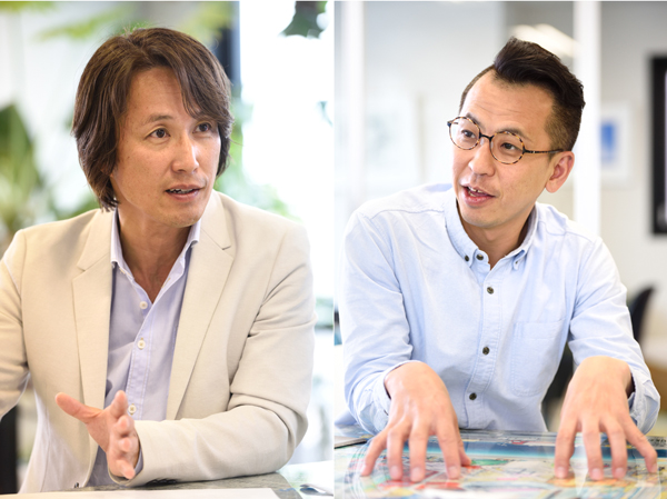 チームラボ 取締役 堺大輔氏(写真右)スマートニュース 執行役員 マーケティング担当 西口一希氏(写真左)