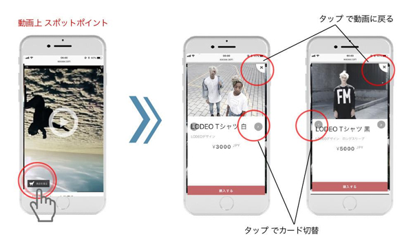 Shoppable Videoイメージ
