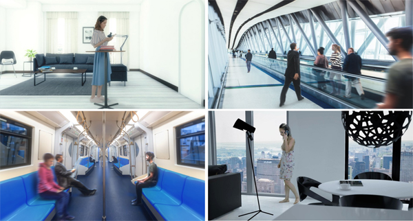 活用シーンのイメージ駅や空港など、撮影許可の取りづらいロケーションも再現できる