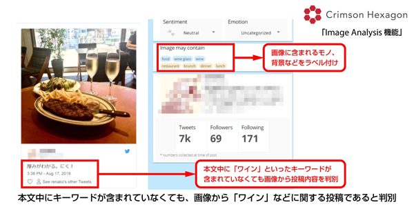Crimson Hexagon「Image Analysis機能」活用イメージ