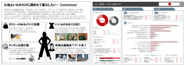 「生活者360°Viewer」アウトプットイメージ