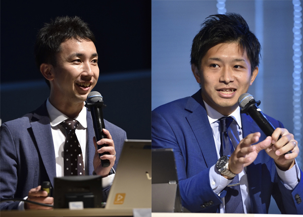 株式会社Faber Company エグゼクティブ・マーケティング・ディレクター 月岡 克博氏(左)/ 富士フイルム株式会社 e戦略推進室 角田 旬氏(右)