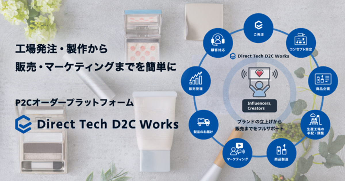 ベクトル インフルエンサーのd2cブランド立ち上げ支援を開始 商品企画 販売までサポート Markezine マーケジン