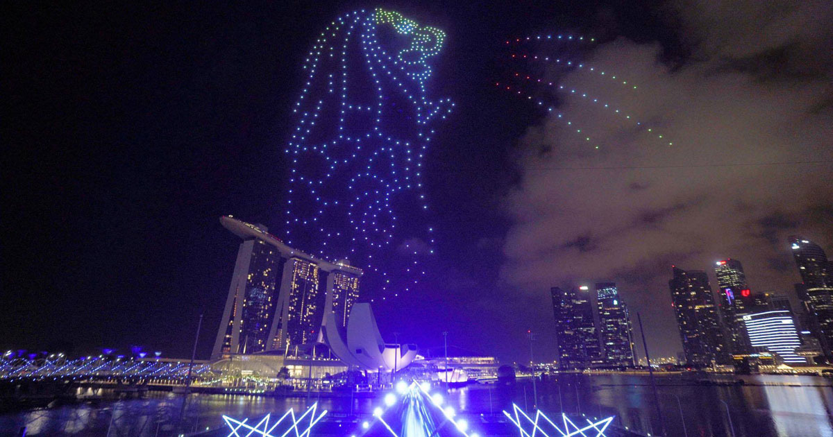 ベクトル子会社とセブンセンス ドローンを活用した 空 の広告 エンターテイメントをプロデュース Markezine マーケジン