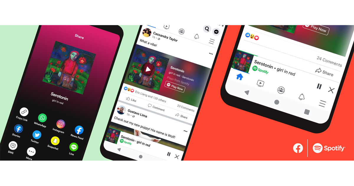 Spotifyとfacebookが連携 ニュースフィード上でアプリ遷移なしのコンテンツ再生が可能に Markezine マーケジン