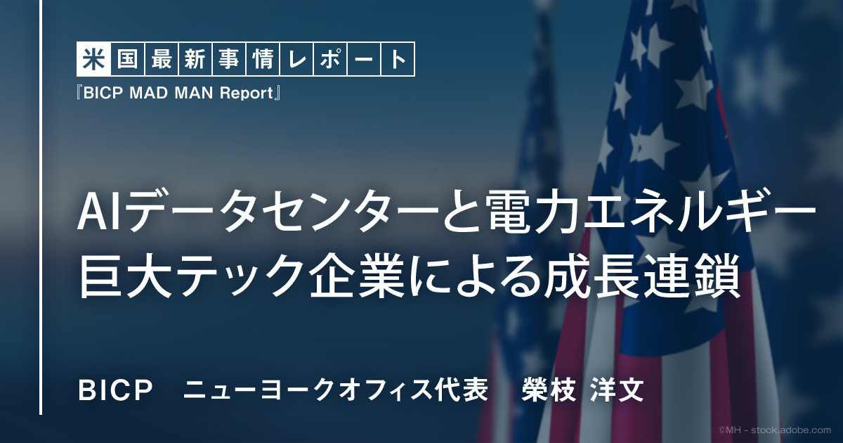 AIデータセンターと電力エネルギー 巨大テック企業による成長
